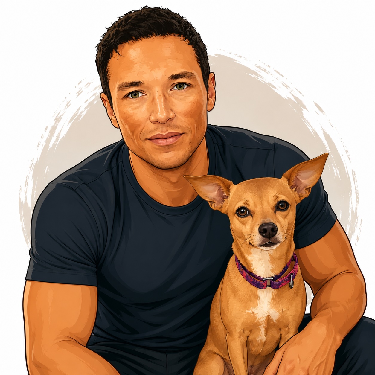 Illustration of Cam Meyer with Skye